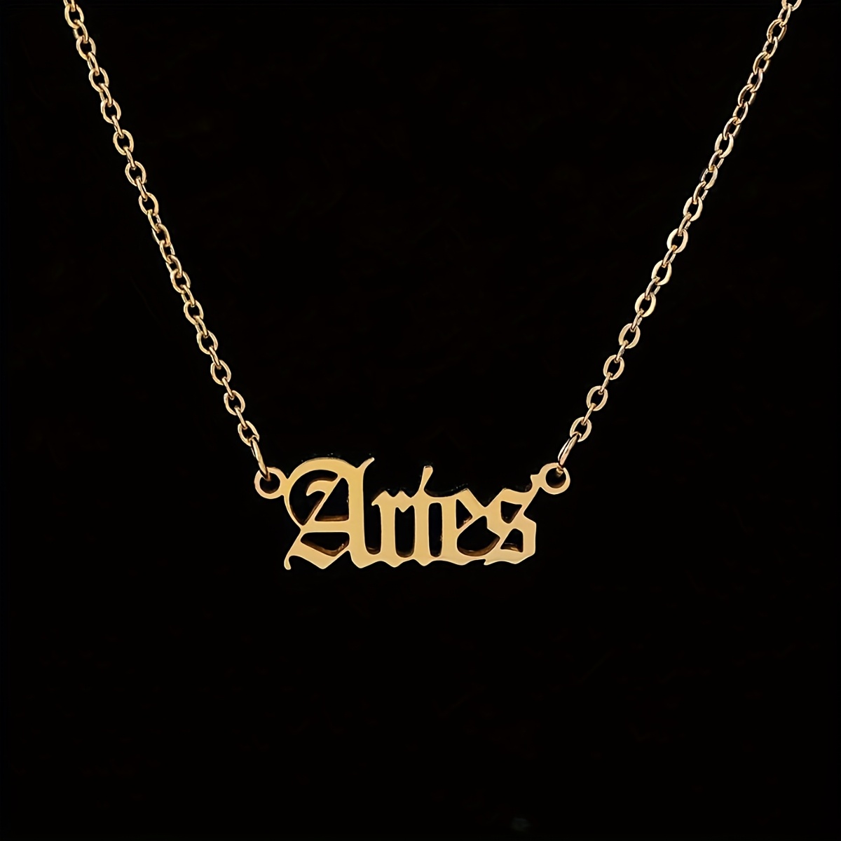 Personalized Zodiac Necklace with 12 Astrological Signs